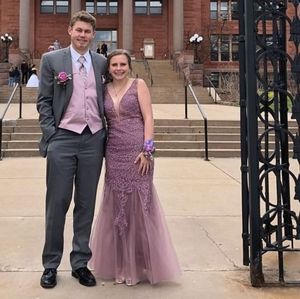 Purple Mauve Colored Prom Dress
